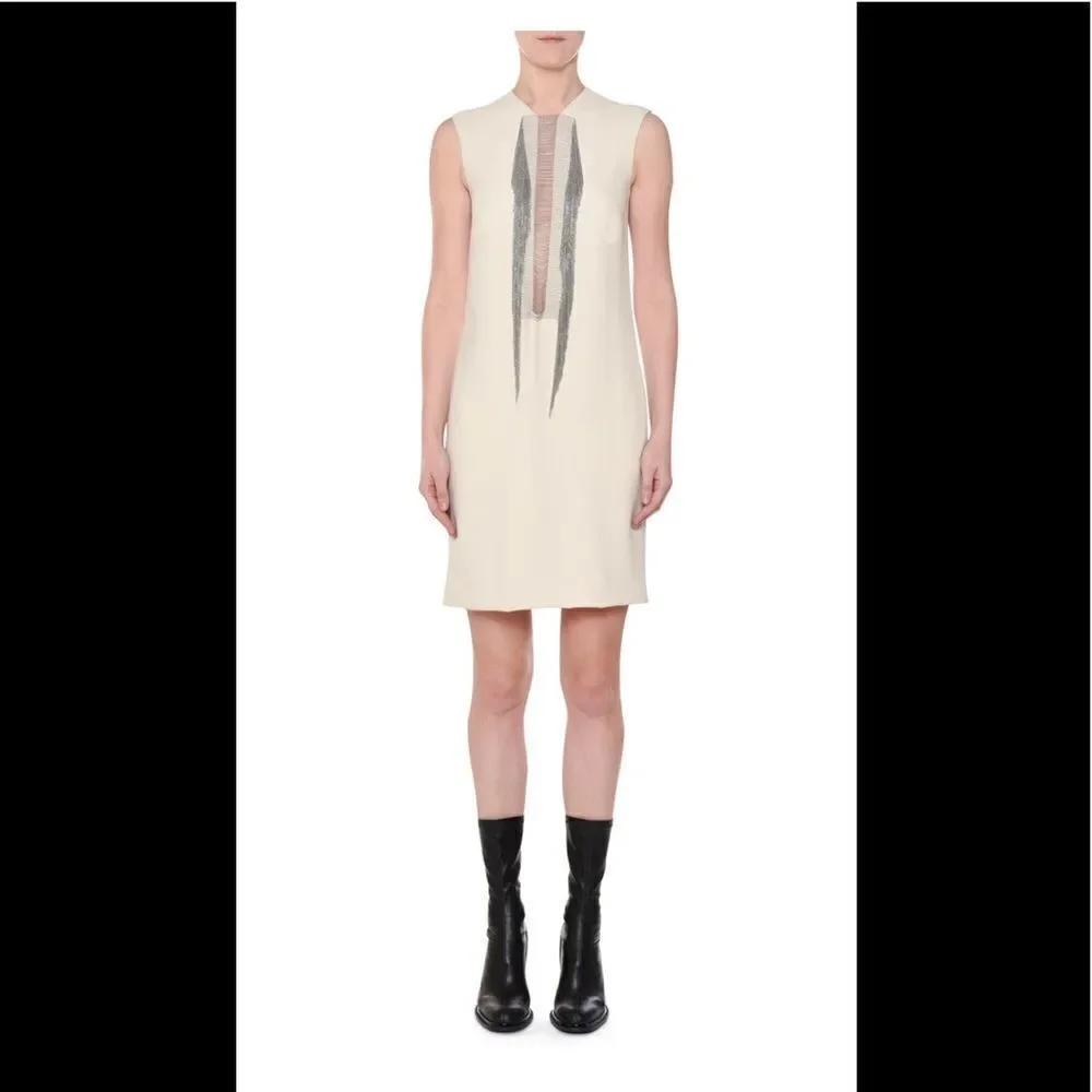 Stella McCartney Shift Dress w/Chain Inset - Picture 3 of 8